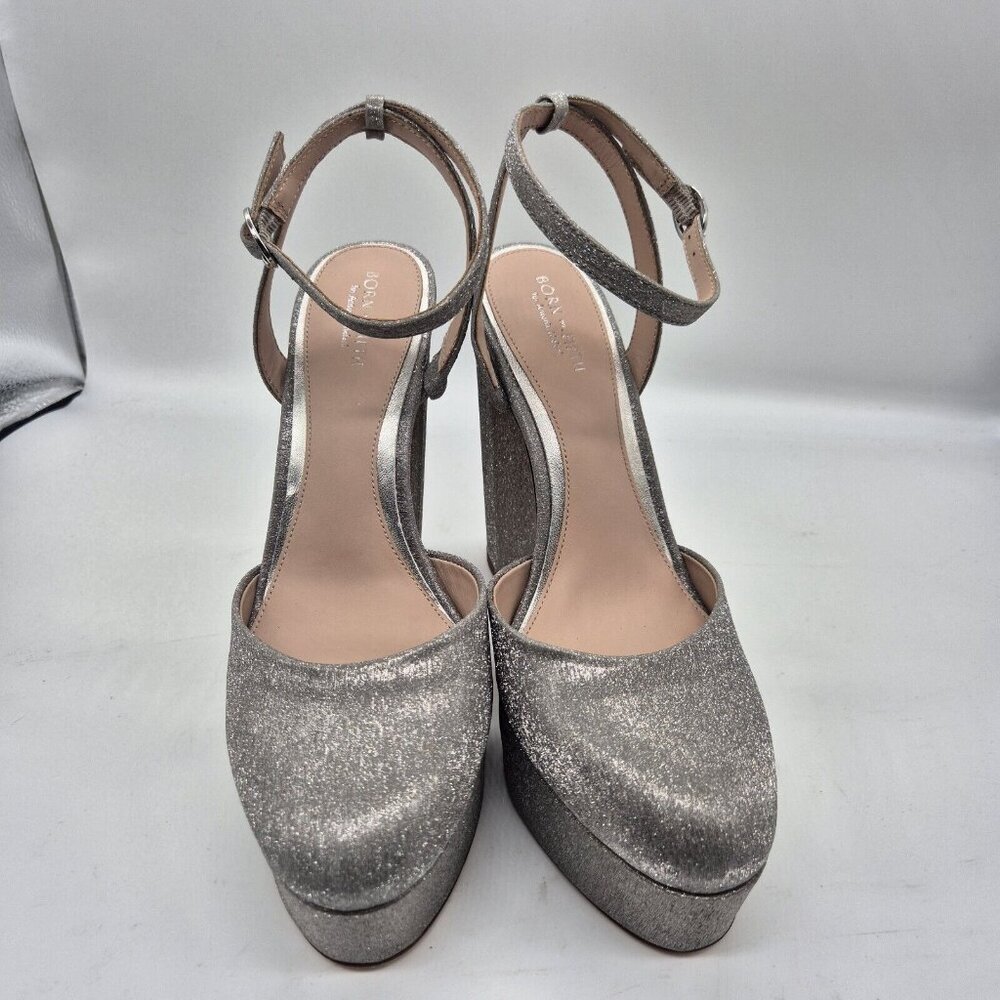 Antonio Melani Born on Fifth Size 9.5 M Liv Metallic Glitter Platform Pumps 669
